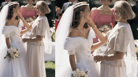 mil wears wedding dress to wedding